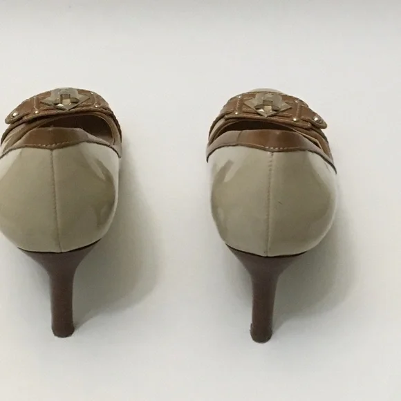 Tommy Hilfiger Twkaira Heels Patent Leather Monogram Size 8M - Picture 4 of 9